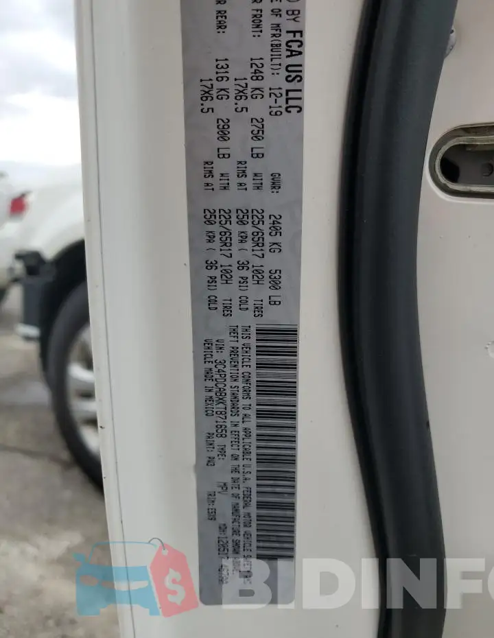 3C4PDCABXKT871658 Photo# 13