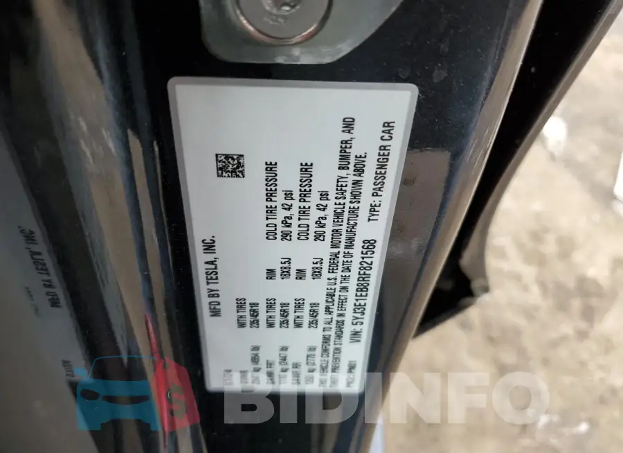 5YJ3E1EB8RF821568 Photo# 13