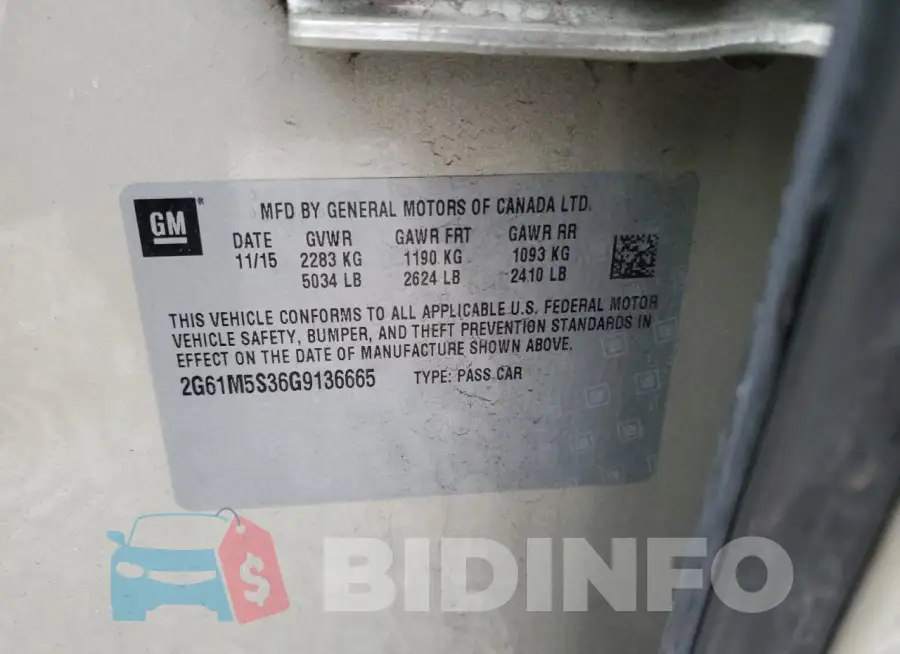 2G61M5S36G9136665 Photo# 12