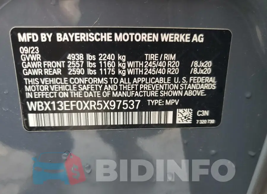 WBX13EF0XR5X97537 Photo# 13