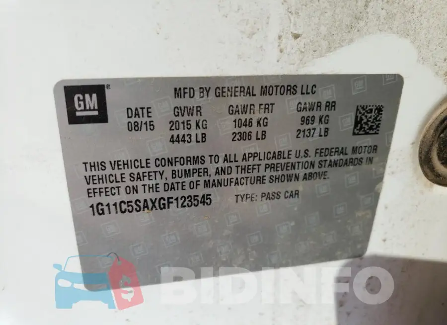 1G11C5SAXGF123545 Photo# 13