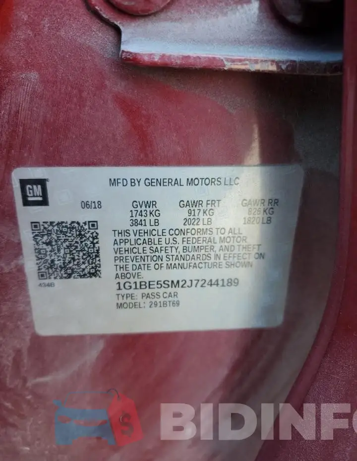 1G1BE5SM2J7244189 Photo# 13