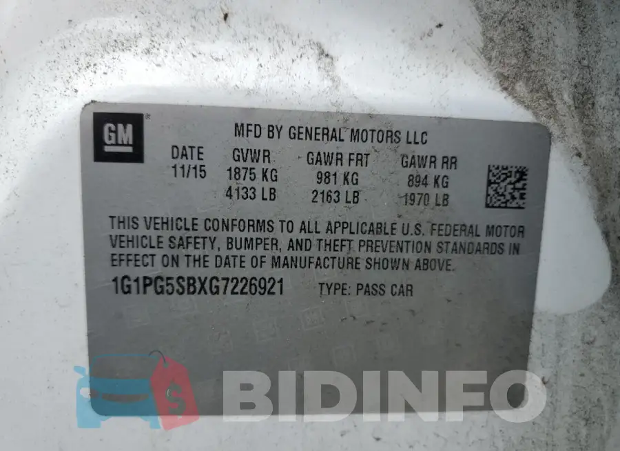 1G1PG5SBXG7226921 Photo# 12