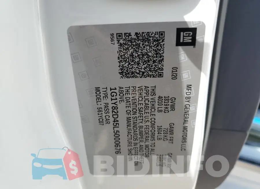 1G1Y82D45L5000676 Photo# 12