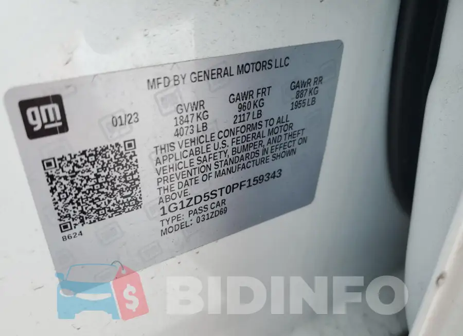 1G1ZD5ST0PF159343 Photo# 13