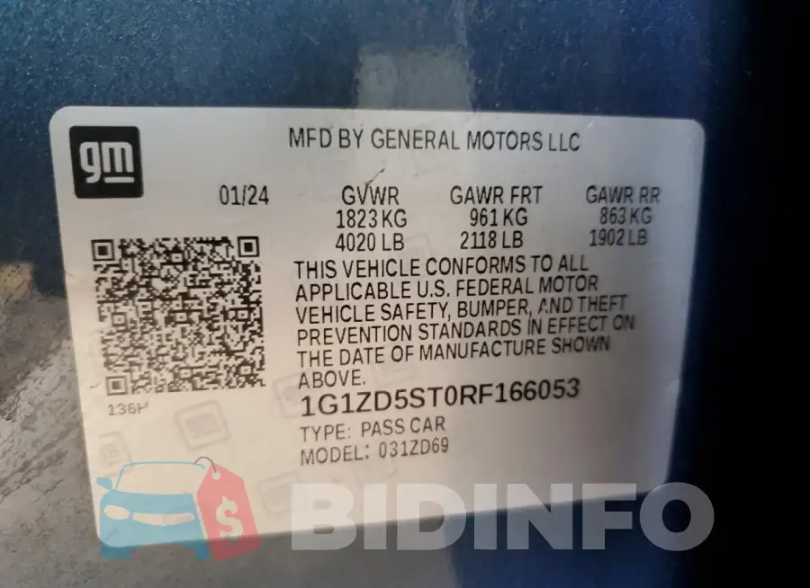 1G1ZD5ST0RF166053 Photo# 12