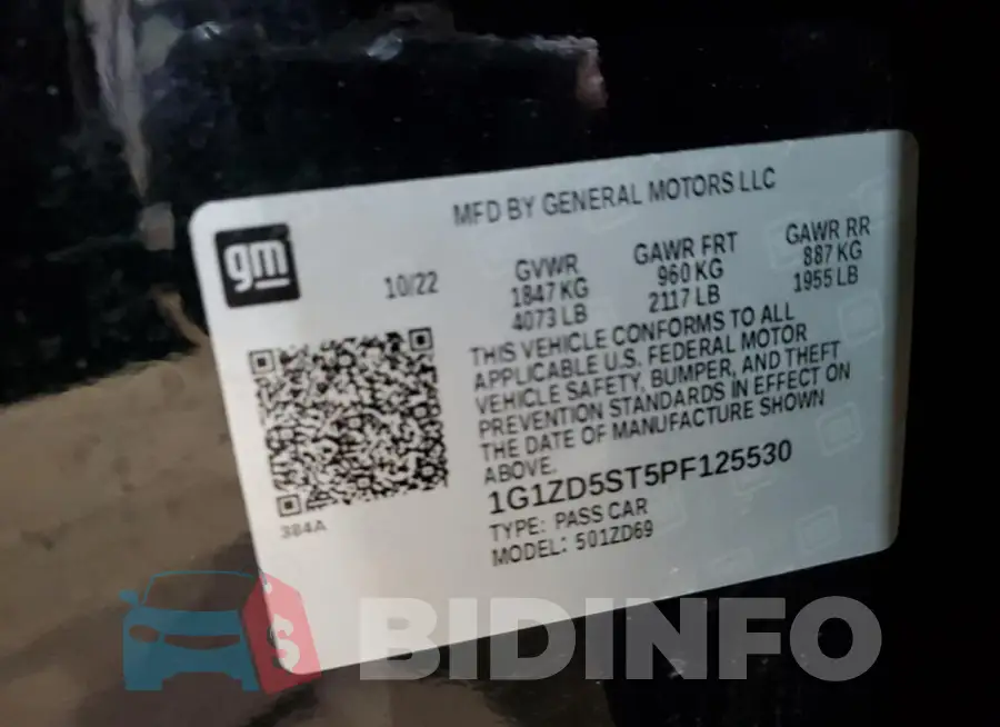 1G1ZD5ST5PF125530 Photo# 12
