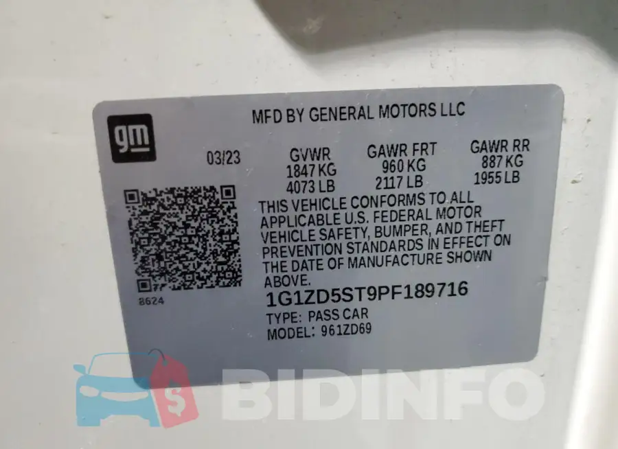 1G1ZD5ST9PF189716 Photo# 12