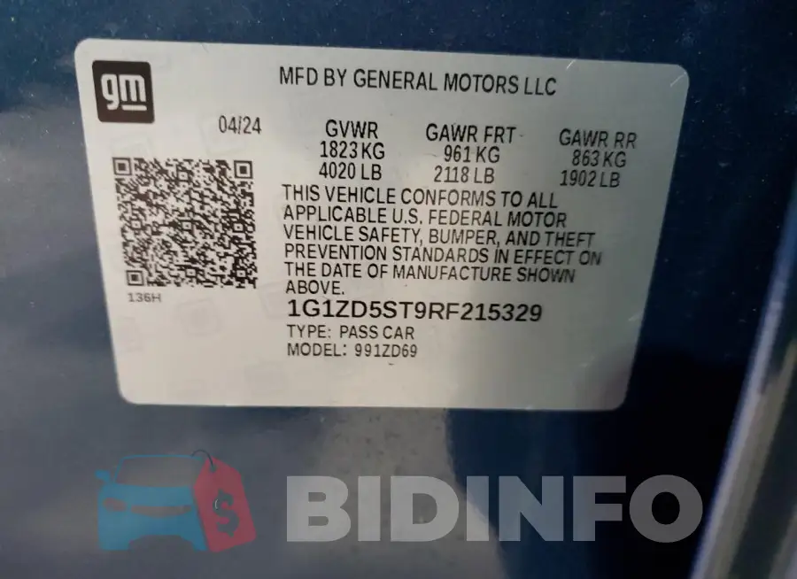 1G1ZD5ST9RF215329 Photo# 12