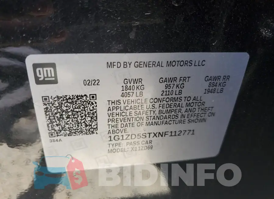 1G1ZD5STXNF112771 Photo# 13