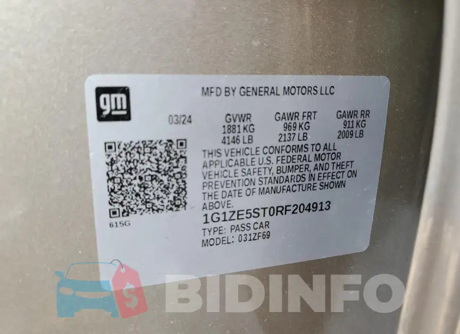 1G1ZE5ST0RF204913 Photo# 12