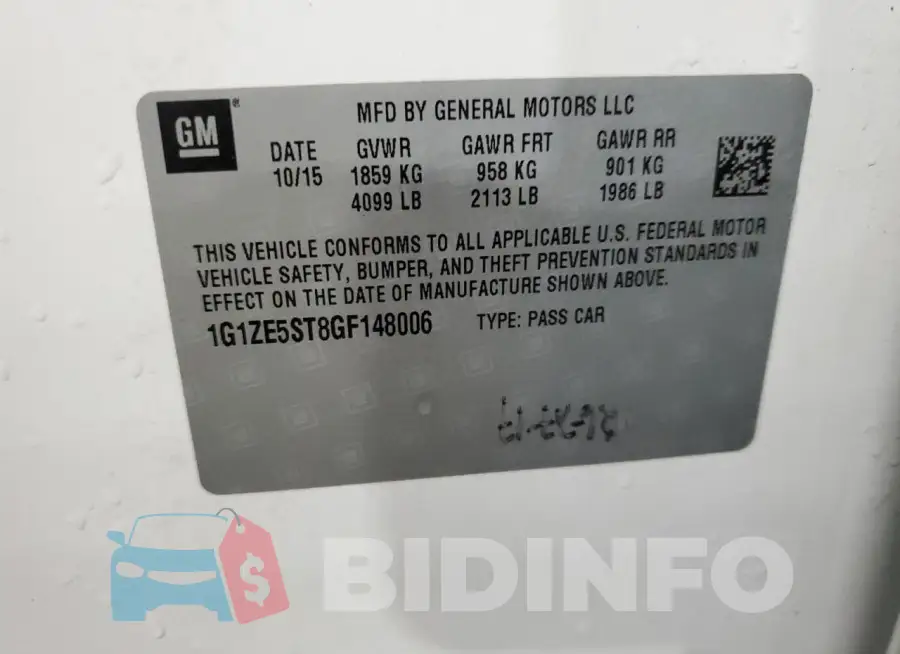 1G1ZE5ST8GF148006 Photo# 12