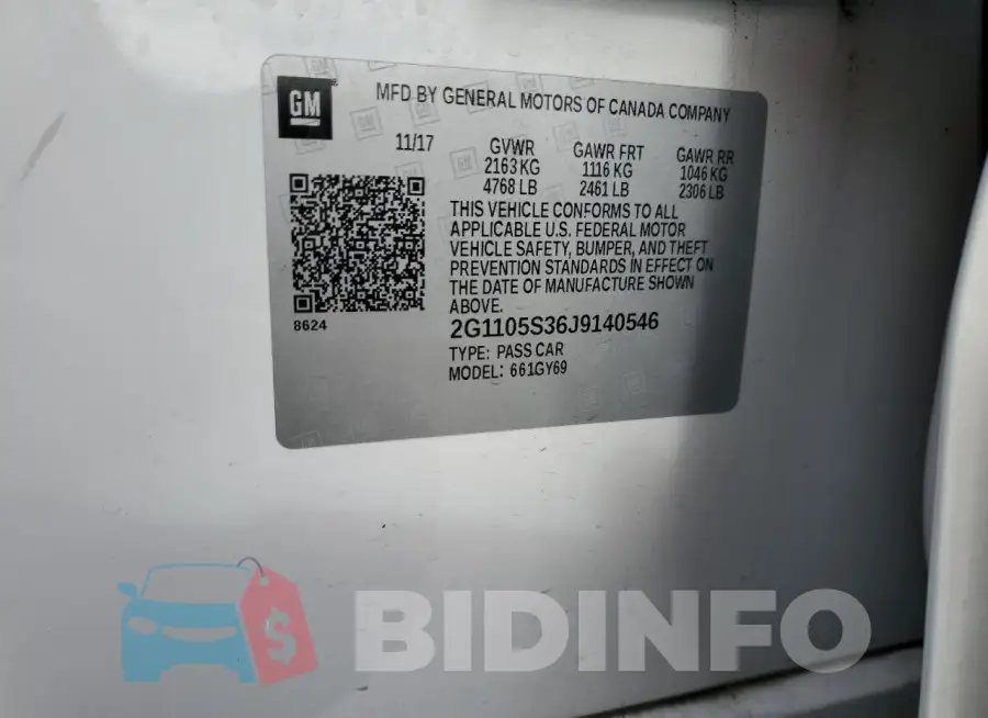 2G1105S36J9140546 Photo# 12