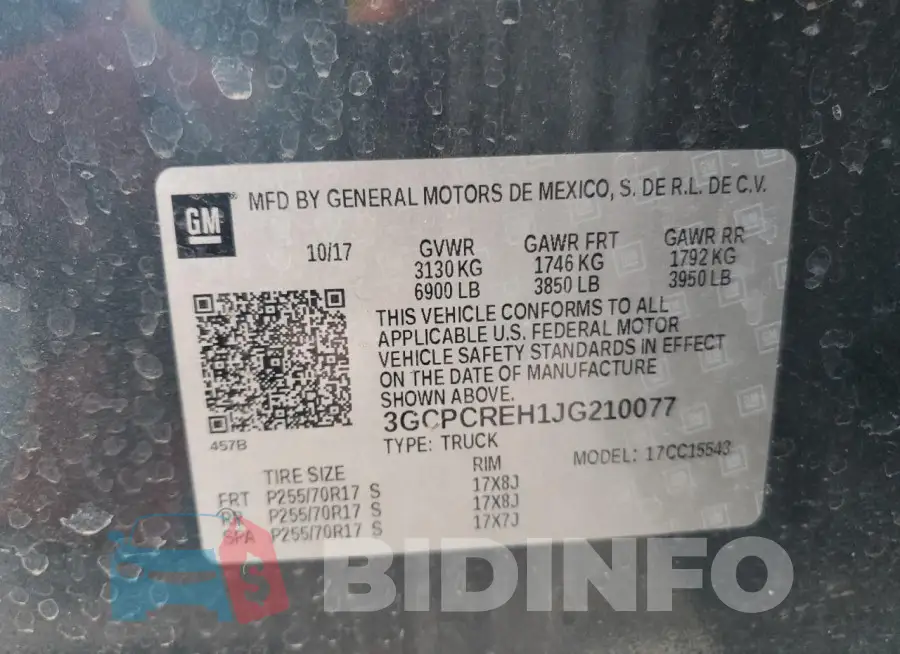 3GCPCREH1JG210077 Photo# 12