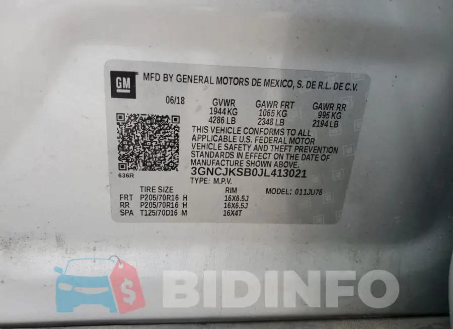 3GNCJKSB0JL413021 Photo# 12