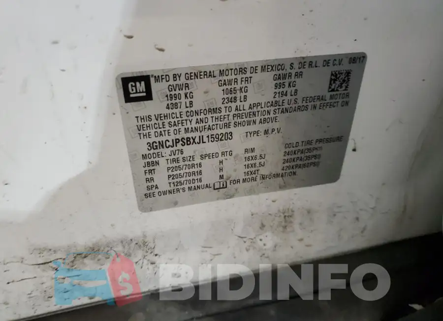 3GNCJPSBXJL159203 Photo# 13