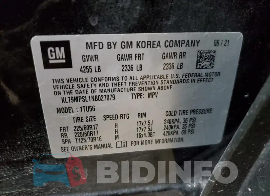 KL79MPSL1NB027079 Photo# 13
