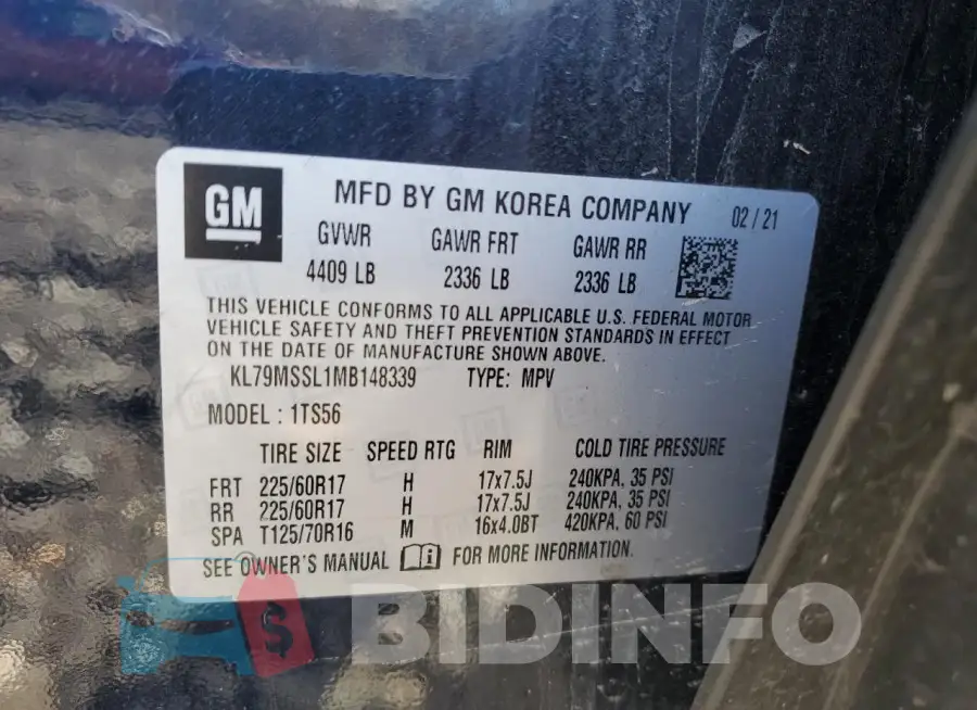 KL79MSSL1MB148339 Photo# 14