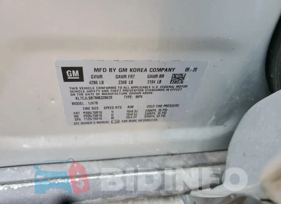 KL7CJLSB7MB328629 Photo# 12