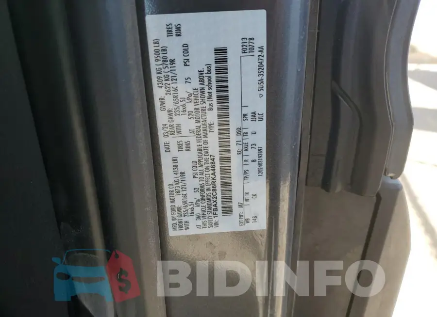 1FBAX2C86RKA48847 Photo# 13