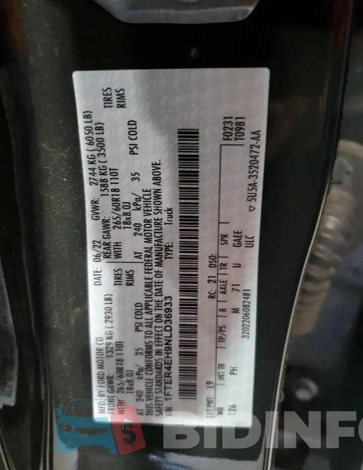 1FTER4EH9NLD36933 Photo# 12