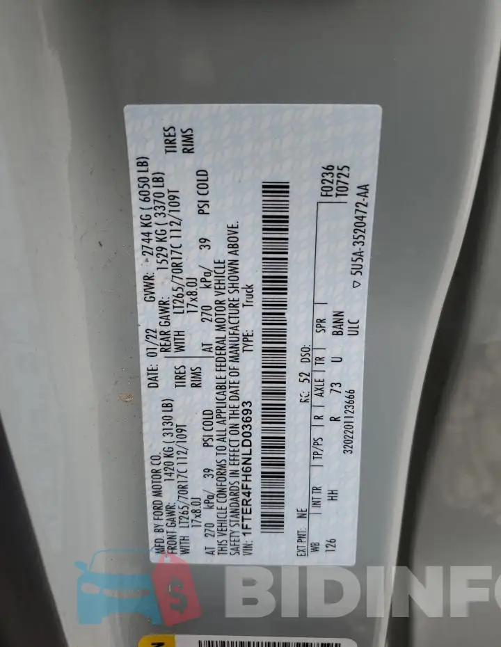 1FTER4FH6NLD03693 Photo# 12