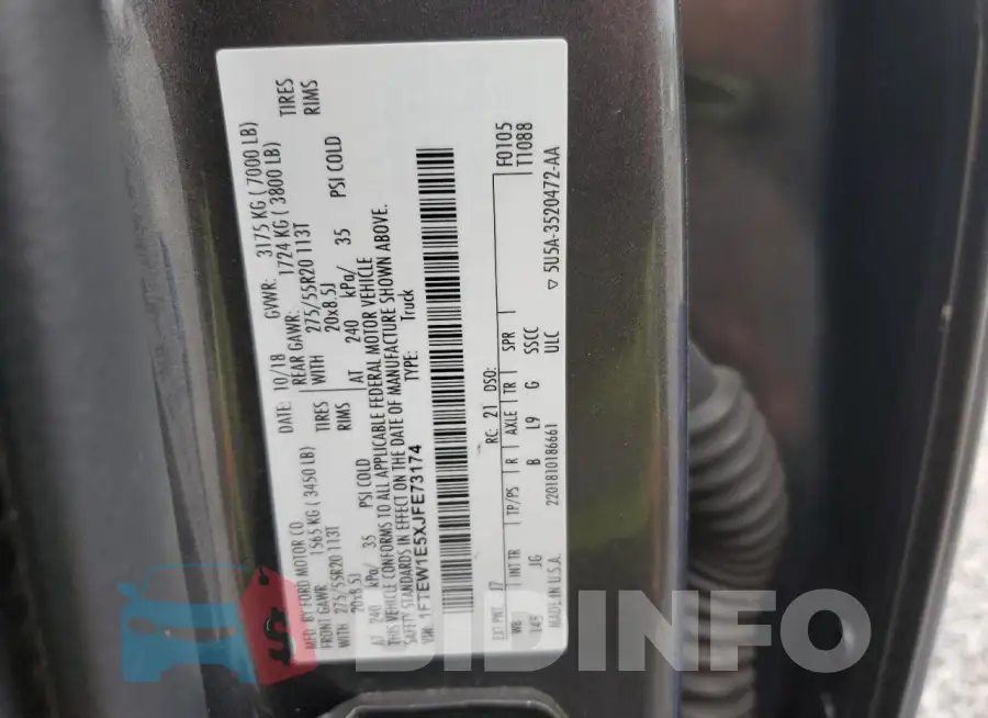 1FTEW1E5XJFE73174 Photo# 12