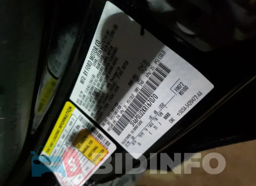3FA6P0LU2KR167070 Photo# 12