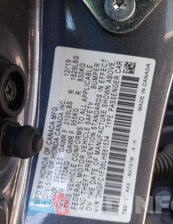 2HGFC1F36LH681534 Photo# 12