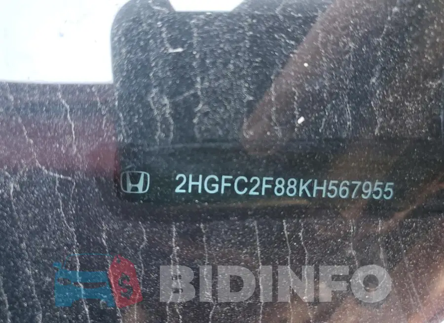 2HGFC2F88KH567955 Photo# 13