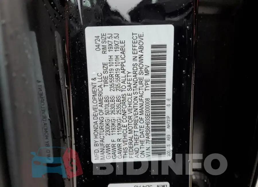 7FARS6H93SE000008 Photo# 12