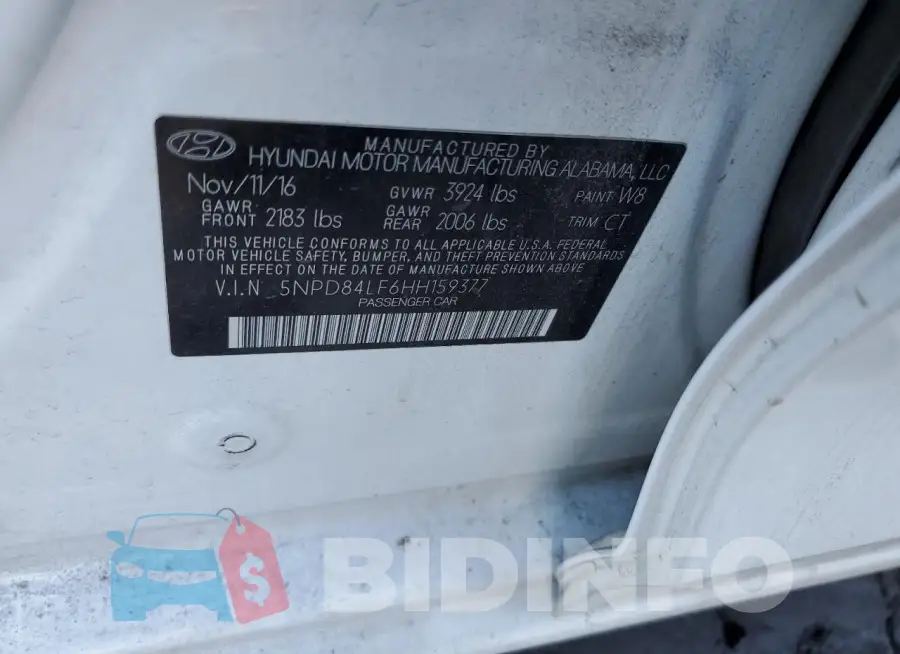 5NPD84LF6HH159377 Photo# 12