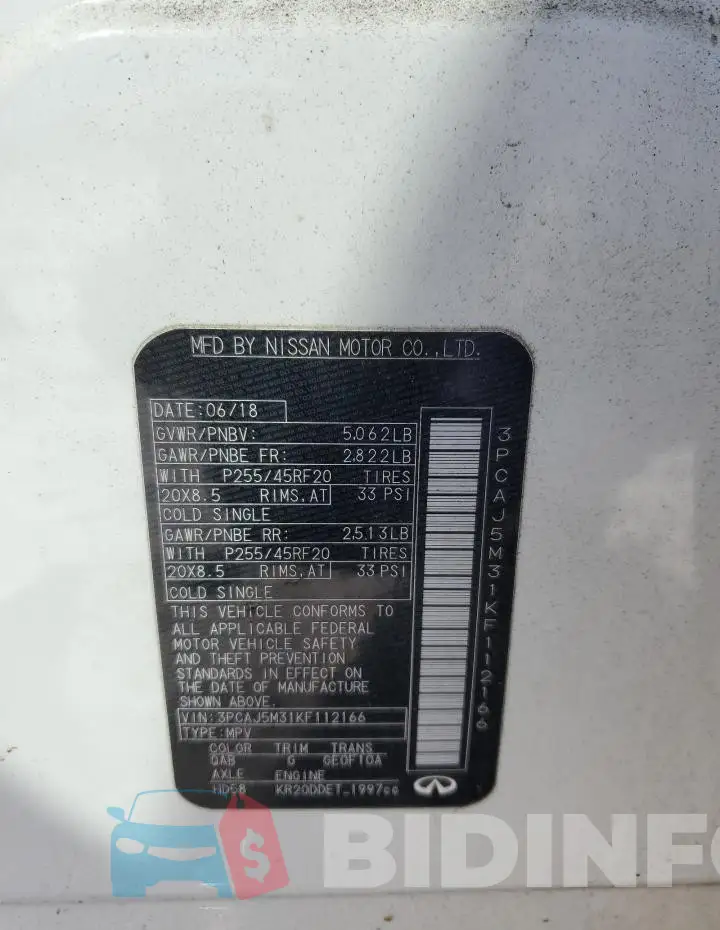 3PCAJ5M31KF112166 Photo# 14