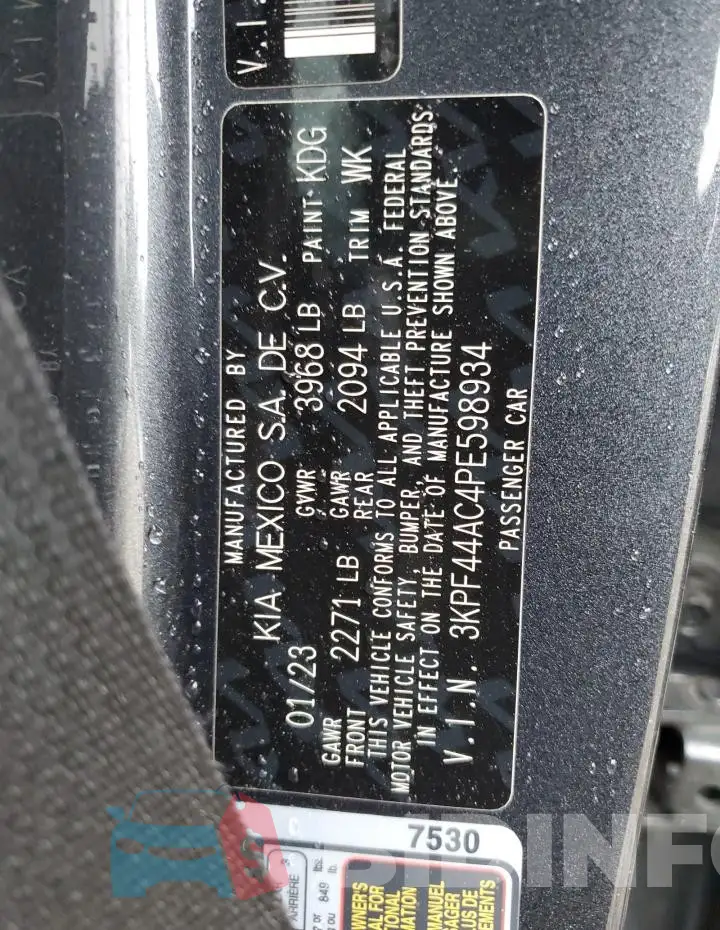 3KPF44AC4PE598934 Photo# 12