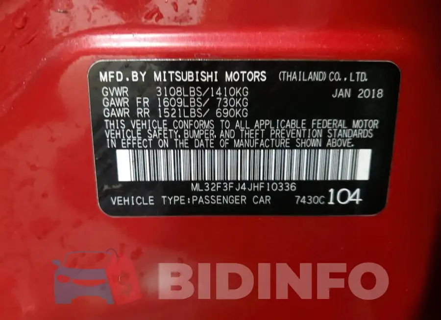 ML32F3FJ4JHF10336 Photo# 12