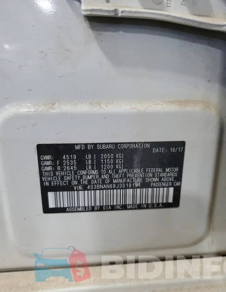 4S3BNAN68J3019151 Photo# 12