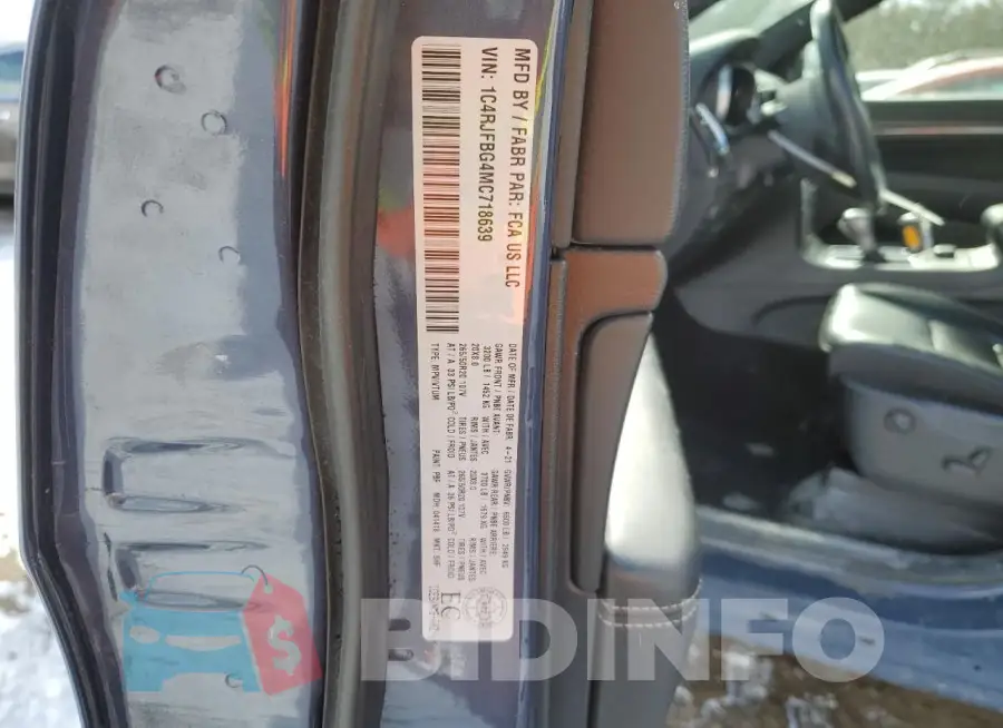1C4RJFBG4MC718639 Photo# 14
