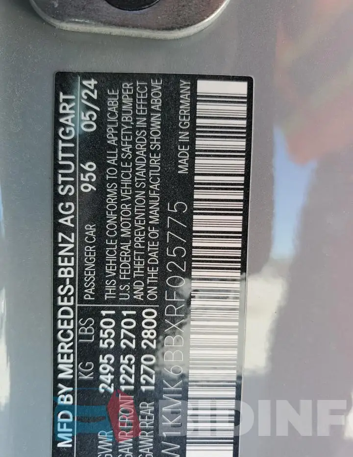 W1KMK6BBXRF025775 Photo# 13
