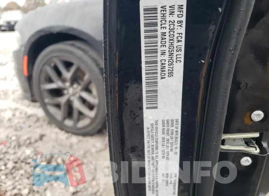 2C3CDXHG5NH267265 Photo# 12