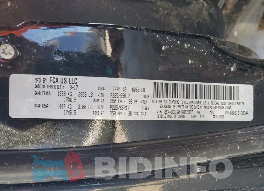 2C4RDGBG0HR855975 Photo# 13