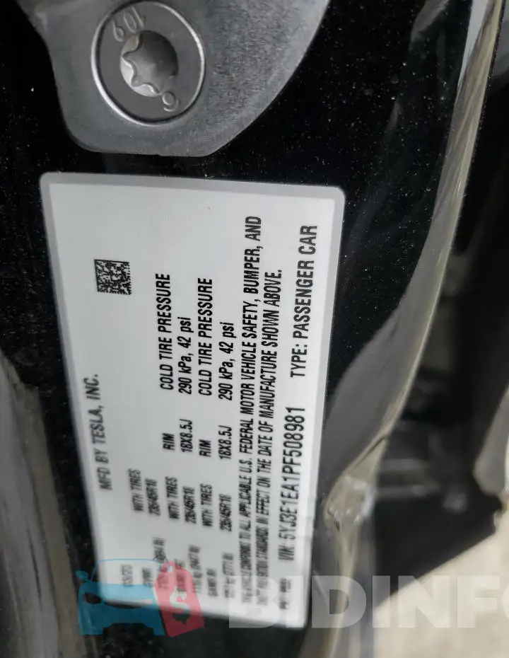 5YJ3E1EA1PF508981 Photo# 12