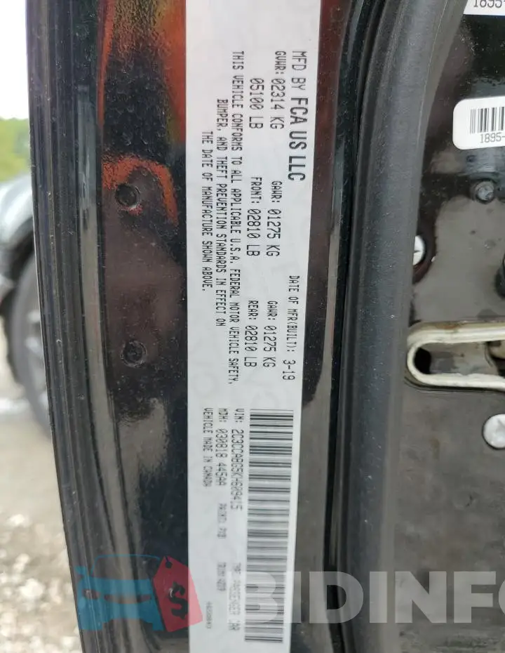2C3CCABG5KH609415 Photo# 10