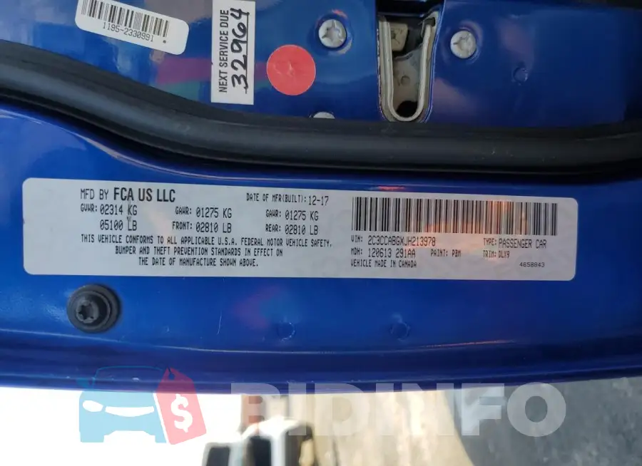 2C3CCABGXJH213978 Photo# 12