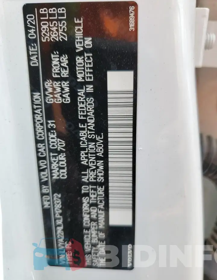 LVYA22MLXLP178372 Photo# 13