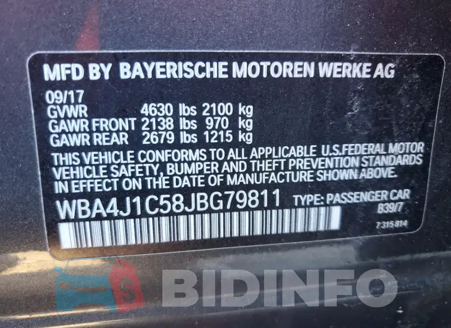 WBA4J1C58JBG79811 Photo# 12
