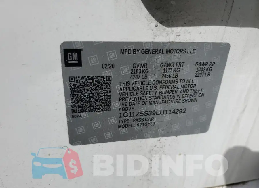 1G11Z5S39LU114292 Photo# 12