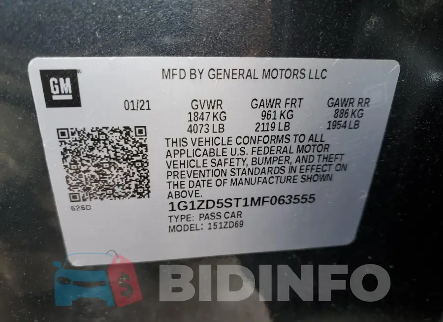 1G1ZD5ST1MF063555 Photo# 12