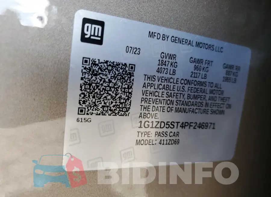 1G1ZD5ST4PF246971 Photo# 12