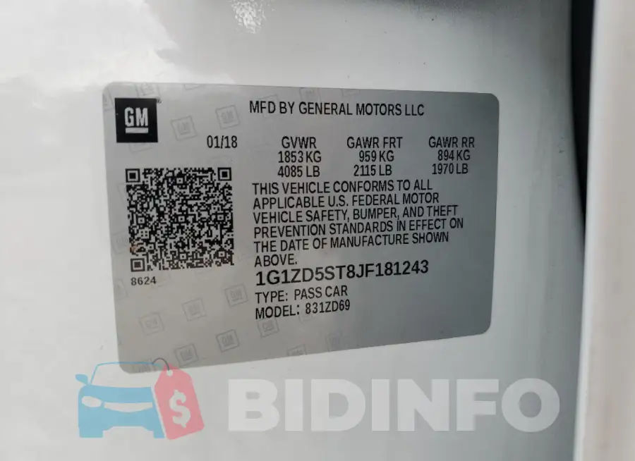 1G1ZD5ST8JF181243 Photo# 12