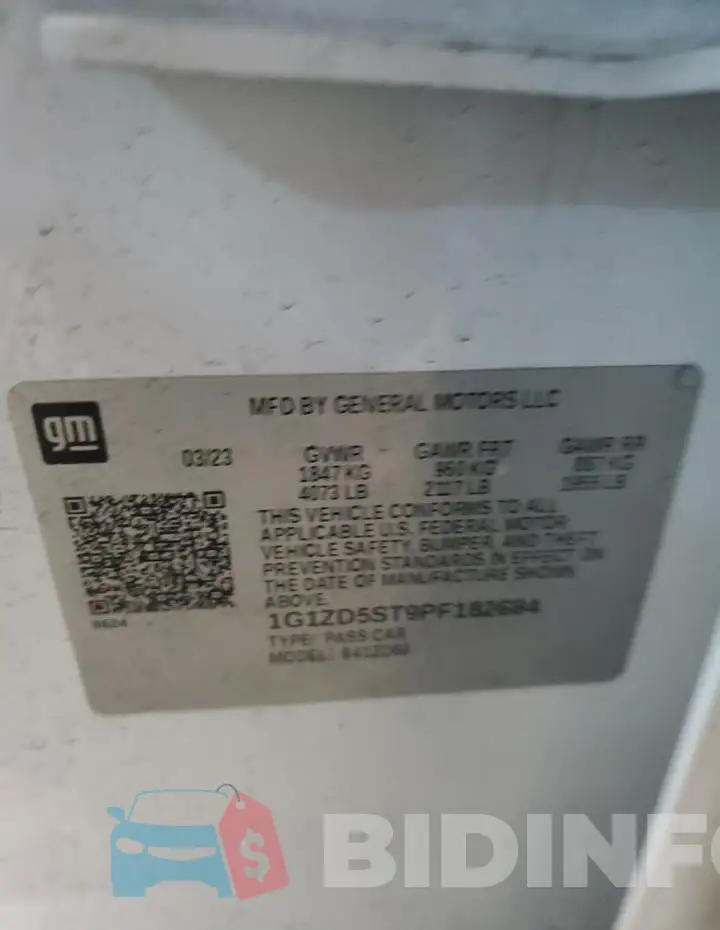 1G1ZD5ST9PF182684 Photo# 13
